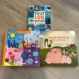 Three Hardcover Toddler Books